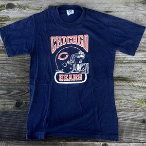 Vintage Chicago Bears LOGO 7 Navy T-shirt